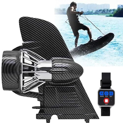 12v Battery Electric Fin, Paddle Board Push Motor Sup Surf Kayak With Battery Kayak Thruster Powered Propeller, Equipped With Remote Control For Surfboard Electric Fin, 160wh Maximum Speed 3-6km/H