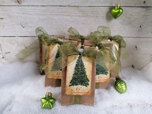 Weihnachts-Samenbomben, unterstützt von regionalen Behindertenwerkstätten - nachhaltige Geschenke zum Advent, für die Weihnachtsfeier und zum Wichteln (6 x Seedbombs Oh Tannenbaum Samen: Rotfichte)