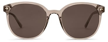 Kapten & Son Sonnenbrille Nairobi Transparent Hazel Brown | Sonnenbrille Damen & Herren Braun mit Sonnen- und UV-Schutz | Stylische, runde Gläserform | Unisex Sunglasses