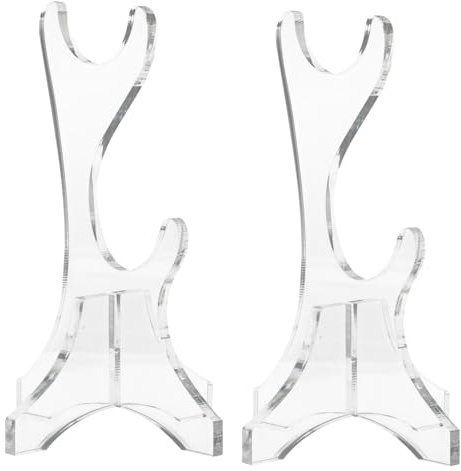 HANABASS Bamboo Flute Rack Acrylic Flute Holder Display Stand for Clarinets Piccolos