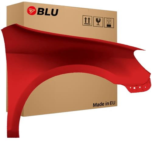 BLU Premium Kotflügel Passend für VW Volkswagen GOLF VI 6 schrägheck LY3D Rechts Rot | 2008-2016 | Vorderseite Vorne | Verzinkt & Lackiert | Einbaufertig