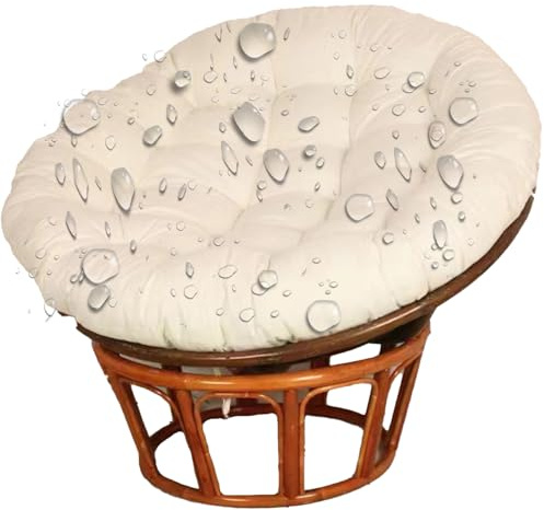 Hängesessel Kissen, Sitzkissen Kissen Wasserdicht, Polster für Papasansessel - rund Gartenstuhl Kissen, für Lesesessel und Rattansessel für Outdoor und Indoor Bodenkissen Kissen,No04,100*100cm