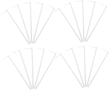 30pcs Plastic DIY Windmill Making Rods Reusable Replacement Poles for Craft Projects Sturdy Material Lightweight and Compact for Easy Storage and Use