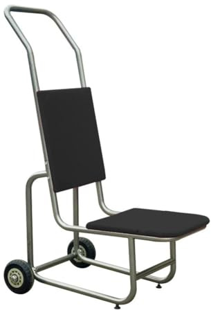 Chariot de chaise empilable pour un transport efficace, peut contenir 15 chaises, idéal pour les mariages, banquets et grands événements