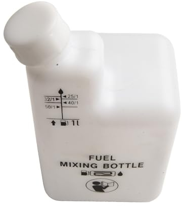 Professional 2-Stroke Engine Oil Mixing Bottle 1L Measurement Container with Multiple Ratio Markings 25:1 32:1 40:1 50:1 for Chainsaw Trimmer