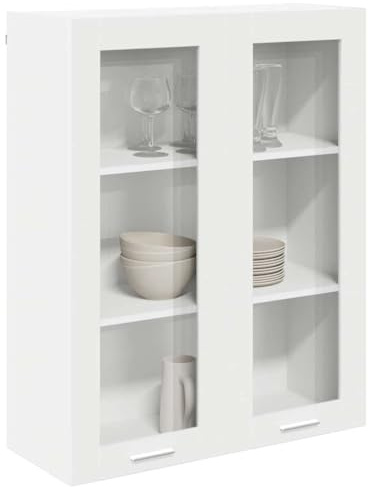 vidaXL Hängeschrank Weiß 80 x 31 x 100 cm Holzwerkstoff