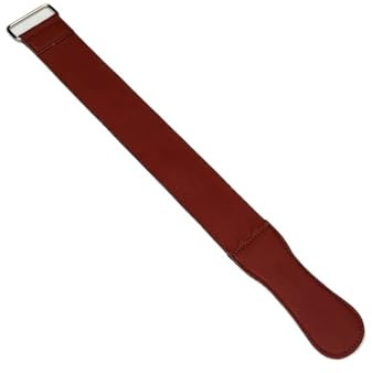 Shaving Leather Strop Belt Razor Sharpening Stone, Square Buckle Shaver Cloth, Hardware Metal Ring, Accessories
