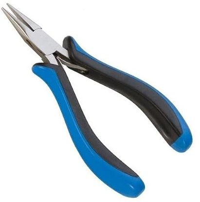Chain Nose Pointed Needle Nose Ergonomic Pliers, 5 Inch, Premium Stainless Steel, Jewellery Beads and Wire Work Tool