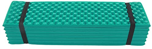 Generic Dubbel ägglåda Camping Liggunderlag Vikbar Skummatta för Utomhusbruk 186x57 Cm för Bergsområden Slätter (Mörkgrön)