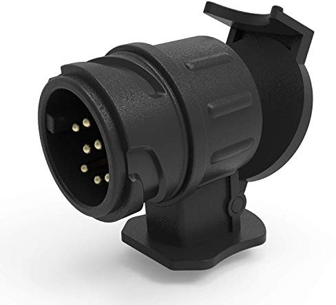 NEUE DAWN Anhängerkupplung Adapter 13 auf 7 polig 12V für PKW, Adapter KFZ anhänger 7 auf 13 polig, Adapterkabel 7 auf 13-polig anhängeradapter 13 auf 7 polig anhängerstecker für PKW 13 pin to 7 pin