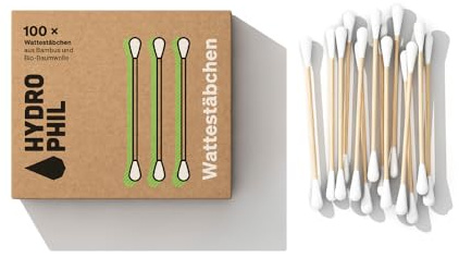 Hydrophil Unisex – Erwachsene Wattestäbchen-840513 Wattestäbchen, Mehrfarbig, One Size