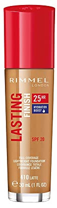 Rimmel London Lasting Finish Foundation 25H, Base de Maquillaje Tono 410 - 30ml