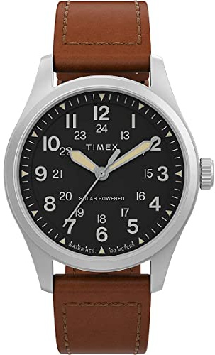 Timex Orologio Analogueico Quarzo da Uomo con Cinturino in Pelle TW2V00200