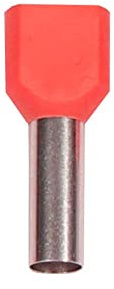 Isolierte TWIN Aderendhülsen 10mm² 50 Stück rot isolierte Kabelschuhe kabelendhülsen klemmhülsen Zwillingaderendhülsen WeltiesSmartTools