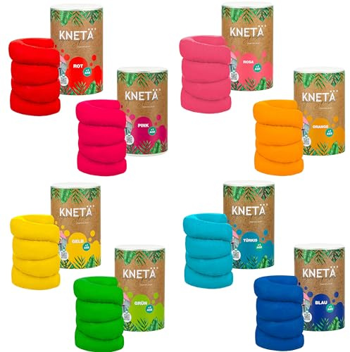 KNETÄ KNET Set I SPARBUNDLE I XXL Papierdose (1.000g) - Vegane Spielknete für Kinder ab 1 Jahr I Made in Germany (Bundle L (1) Knete Kindergarten