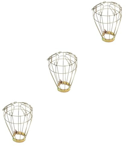 ABOOFAN 3St Pet heating lamp shade Anti-scald heating lampshade Heizung Zubehör für Reptilien Verbrühungsschutznetz Metallnetz Lampenschirm