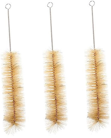PartyKindom 3pcs Ergonomic Handle Milk Bottle Brush Pig Bottle Cleaning Brush for Water Cup Milk Cup Test Tube Safe