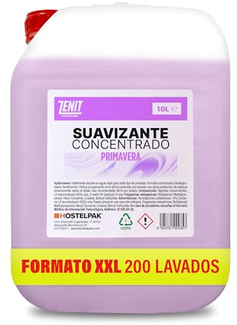 Hostelpak | 10L - Weichspüler Konzentrat Duft Frühling, Weichspülerkonzentrat, biologisch abbaubar, angenehmer Duft Format XXL