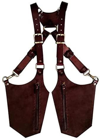Pineeseatile Leder-Achselhöhlenbeutel mit Anti-Diebstahl-Fell, Unterarm-Gurt-Umhängetasche, Mobiltelefontasche für Männer, schwarze Leder-Crossbody-Tasche