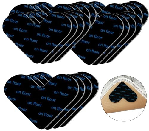 Vikrami lighting16 Pcs Rug Grippers, Anti Slip Rug Underlay Stickers, Carpet Grippers,Grippers Laminate, Rug Underlay, Carpet Stickers, Reusable Carpet Grippers Rug Grippers for Laminate Floor