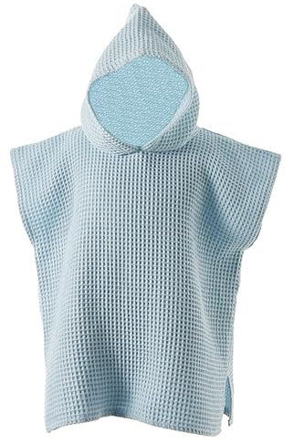Kinder Badeponcho Baby Mädchen Jungen aus Baumwolle Einfarbiges Atmungsaktiv Badetuch mit Kapuze Unisex Stripes Babybadetuch Kapuzenhandtuch Bademantel Frottee-Poncho Kinder 0-6 Jahre | 80 x 52 cm