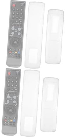 Hemobllo 6pièces Housse De Silicone Transparente pour Télécommandes De Et Climatisation Étui Souple Et Poussière Compatible avec Modèles