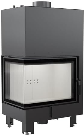 Bricosol Chimenea de agua de leña MBZ izquierda 13 kW Ø 200