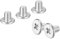sourcing map M3-0.5 x 4mm 20Pcs Flat Round Head Screws 304 Stainless Steel Phillips Drive Machine Screws Hardware Fastener for Furniture Connection