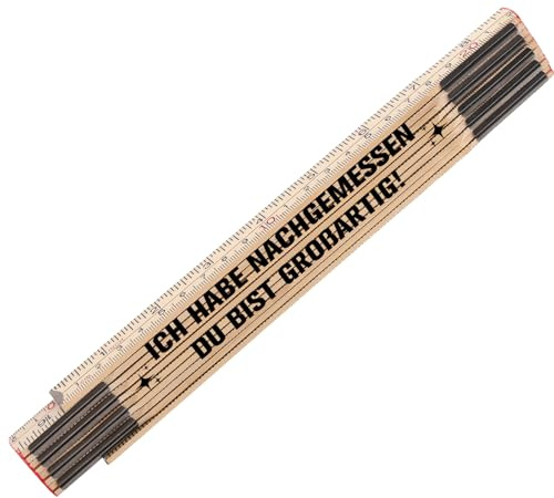 PRSTENLY Geschenke für Männer, Holz Zollstock 2 Meter Geburtstagsgeschenk für Männer Mann Männergeschenke zum Weihnachten Ostern Vatertag