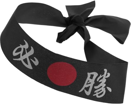 BESPORTBLE 10 Pièces Bandeaux Ninja Garçon Fille Bandeau Karaté Noir Accessoires Costume Ninja pour Fête Anniversaire Bandeaux Cosplay Confortables et Doux pour Jeux Quotidiens
