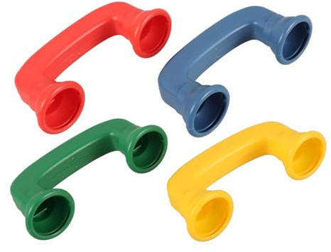 Milisten Lot de 4 Jouets de Téléphone Chuchoteur Lecture en Plastique Abs pour Garçon et Filles, Bords Lisses et Coordination Main-œil, pour Anniversaire et Vie Quotidienne