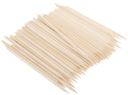 ULTECHNOVO 300piezas Palillo de Madera para Limpiar Uñas y Decoración de Manicura Unidades Herramientas de Belleza para Cutículas y Esmalte