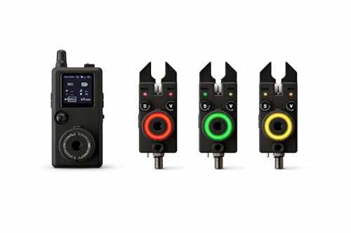 BEETACKLE K15/R15 Kabelloses Karpfenangeln Alarmsystem (3+1) – Aktionsgruppen-App-Steuerung, intelligente Empfindlichkeit, Halo-Nachtlicht LED – Empfänger mit großer Reichweite – 5 Jahre Garantie