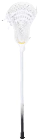 Crosse de Lacrosse pour Tout Petits, en Alliage d'Aluminium Antidérapant Structure Robuste de 61 cm (24 Pouces) Jouet Amusant aux Couleurs Vives (White)
