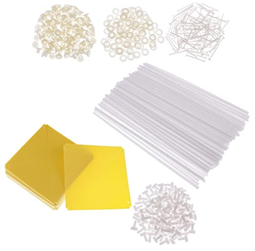 Fonowx 100 Piezas de Molinillos de Viento 3D, Juguetes de Flores Portátiles, Material para Manualidades para Uso Al Aire Libre en El Jardín de Infancia, Amarillo