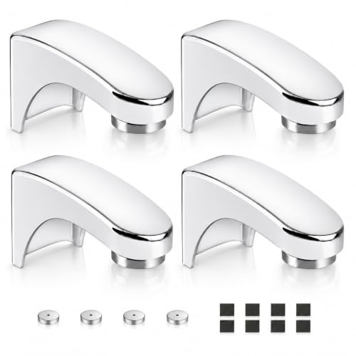 4PCS Porte Savon Aimanté Magnetique Mural sans Perçage, Porte-Savon Magnétique, Fixation Murale sans Outils, Installation Facile, Idéal pour Salle de Bain, Douche et Cuisine, Compatible CarrelageVerre