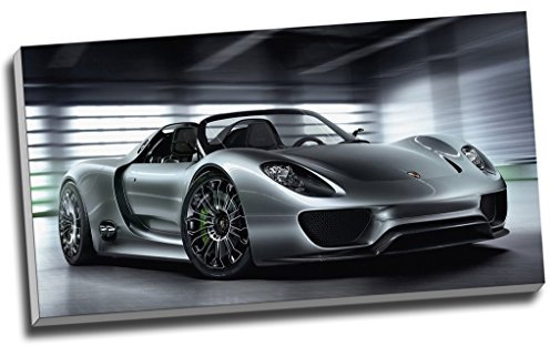 Panther Print Kunstdruck auf Leinwand, Porsche 918 Hypercar Supercar, 76,2 x 40,6 cm
