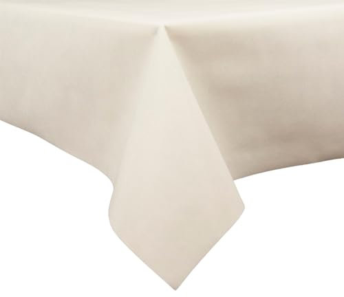 Sensalux Buffet-Tischdecke, Vlies, 1,5m x 3m, Standard 100 by Oeko-TEX® - Klasse I, abwischbar, Lotuseffekt, Creme