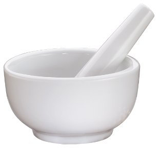 Kuchenprofi Mortero y mortero de porcelana de 12 cm