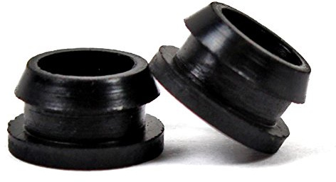 2 Pack - Schrader to Presta Rubber Grommet Style Bicycle Rim Hole Adaptor