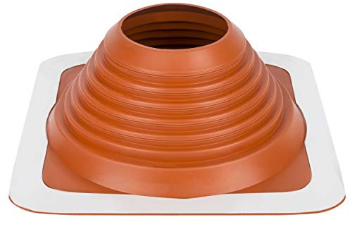 FOLNET Silikon Hochtemperaturbeständige Rohrmanschette Dichtungsflansch für Blechdachdeckungen Dachdurchführung Kabel- Rohrdurchführung Dichtungslansche aus Silikon 6 bis 521 mm (121 mm - 254 mm)