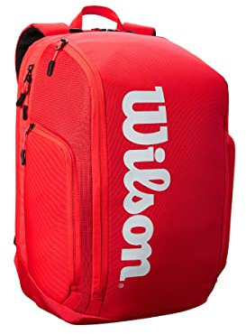Wilson Uni-Erwachsene Super Tour Backpack Red Tasche, Rot/Weiß