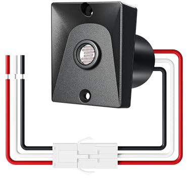 EDISHINE Outdoor Post Light Accessories, Dusk to Dawn Sensor, Photoelectric Switch for Outdoor Pole Light, Automatic On/Off, Waterproof, UL Listed