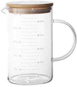 Gravy Boats Glass Milk Measuring Cup With Scale Household Baking Milk Tea Microwave Oven High Temperature Resistant Children With Lid Sauce Jug (Size : C)