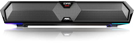 Edifier MG300 Computer Sound Bar: Loud Speakers with Deep Bass - Switch RGB Built-in Microphone for Gaming Speakers Wireless Bluetooth 5.3 & USB Adapter PC Sound Bar for Desktop