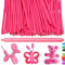 100 Piezas Globos Largos, Rosa Globos Globoflexia, Globos de Modelado, Globo Largo del Látex, Globos Mágicos, para Fiestas de Cumpleaños, Bodas, Aniversarios y Celebraciones