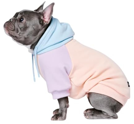 Spark Paws Hunde Hoodie Sweatshirt Pullover - Premium Qualität, weich, Komfortabel und passend für große Hunde, für alle Rassen - Kapuzenpullis, Fleece Sweater, Haustierkleidung - Cotton Candy - XL