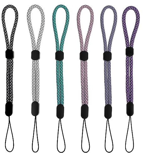 Amaxiu Lot De 6 Cordons De Dragonne Réglables Pour Téléphone, Dragonne de Téléphone Portable lanière de caméra lanières de téléphone Sangle Universelle Pour Appareil Clés Portefeuille(Stil B)