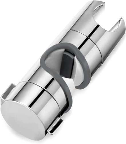 Supporto Soffione Doccia, Porta Doccino per Doccia Universale 24 mm Regolabile Sali E Scendi Doccia in ABS Cromato Porta Soffione Doccia Senza Forare