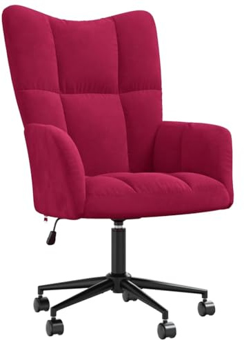 vidaXL Relaxsessel Weinrot Samt